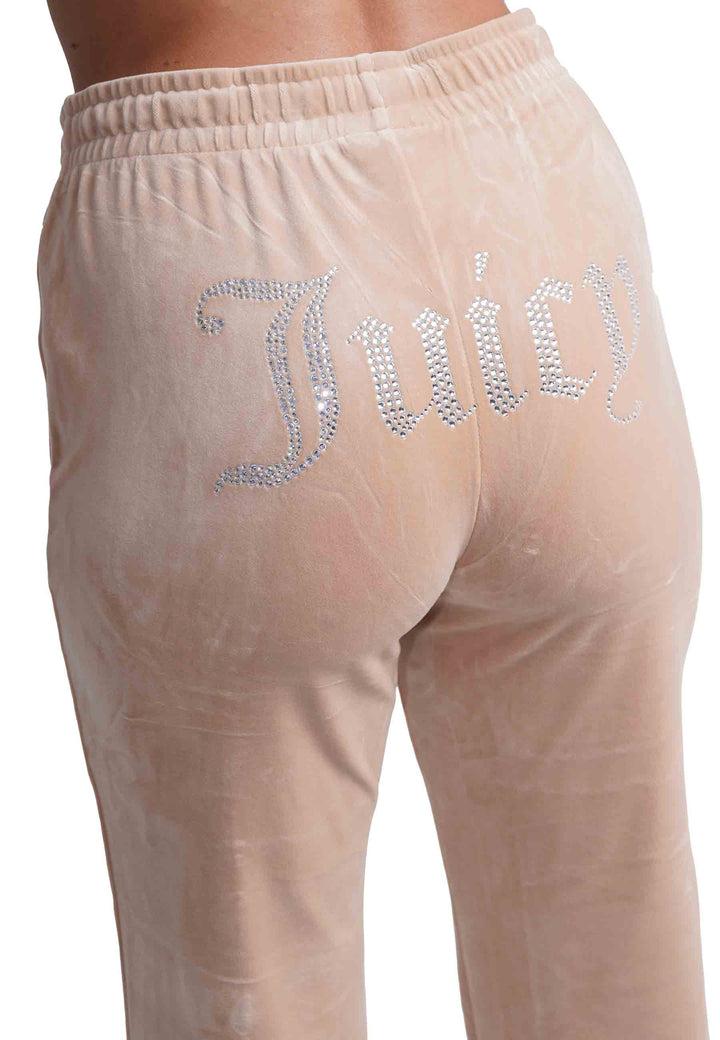 Spatarella Pantaloni donna Diamond in velluto beige con strass Convenienza