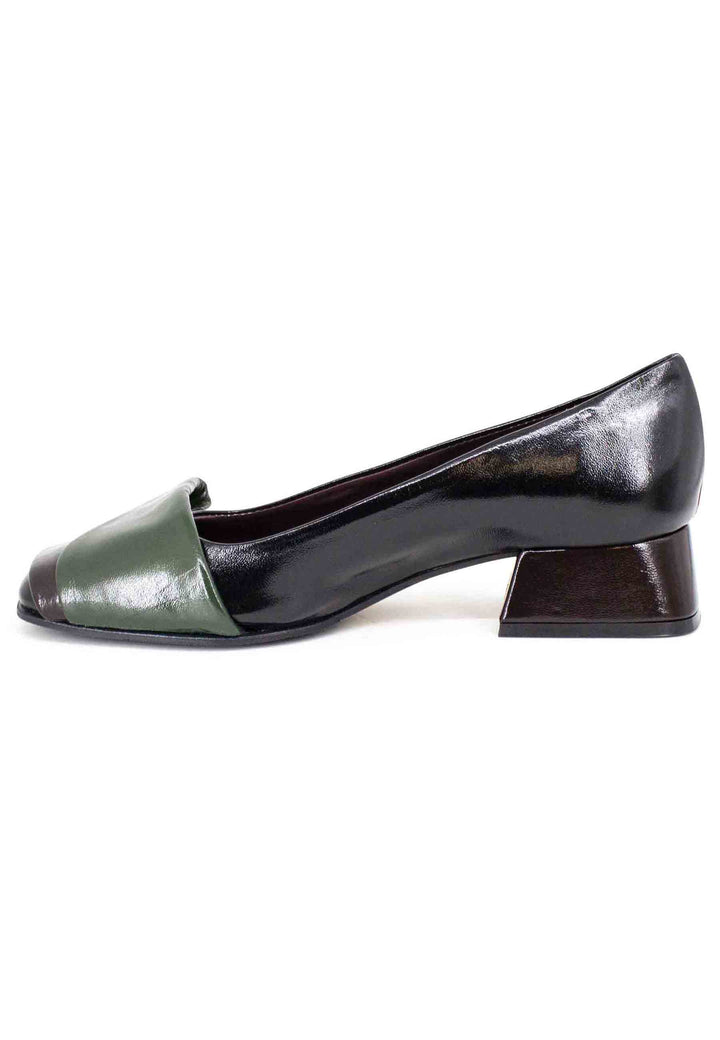 Spatarella Decollete donna in pelle nero tacco basso Offerte