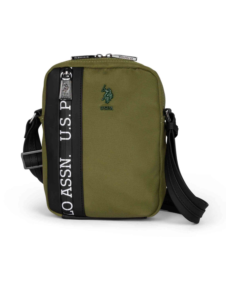 Spatarella Borselli uomo Oliver in nylon verde Moda