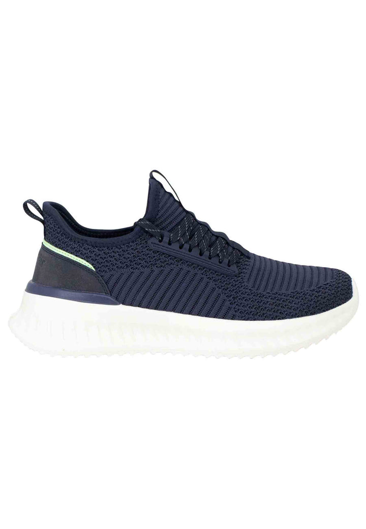 Spatarella Sneakers uomo Star in tessuto elastico blu con suola alta in gomma Negozio online di fabbrica