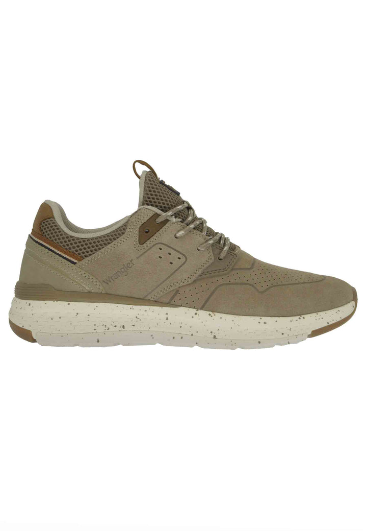 Spatarella Sneakers uomo Pioneer Suede in pelle sabbia con suola ultra light e memory foam Prezzo di fabbrica