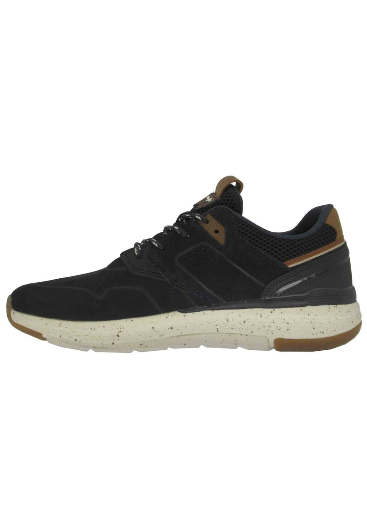 Spatarella Sneakers uomo Pioneer Suede in pelle blu con suola ultra light e memory foam Offerta speciale