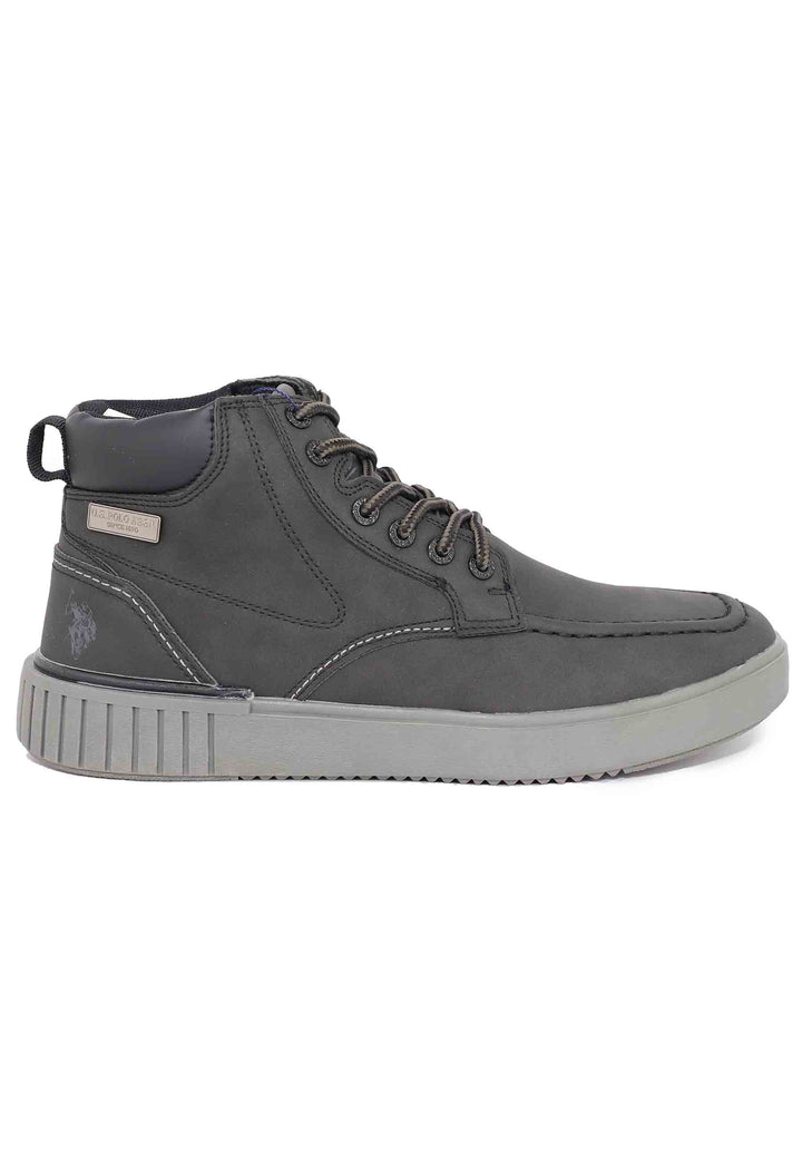 Spatarella Stivaletti stringati uomo in eco pelle nero Black Friday