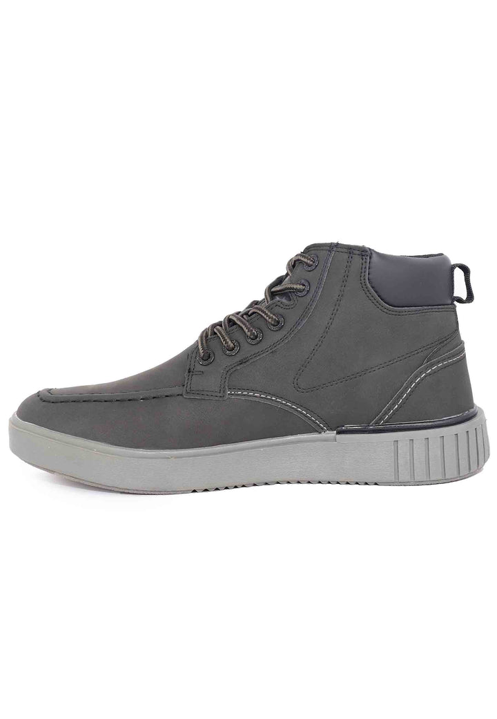 Spatarella Stivaletti stringati uomo in eco pelle nero Black Friday