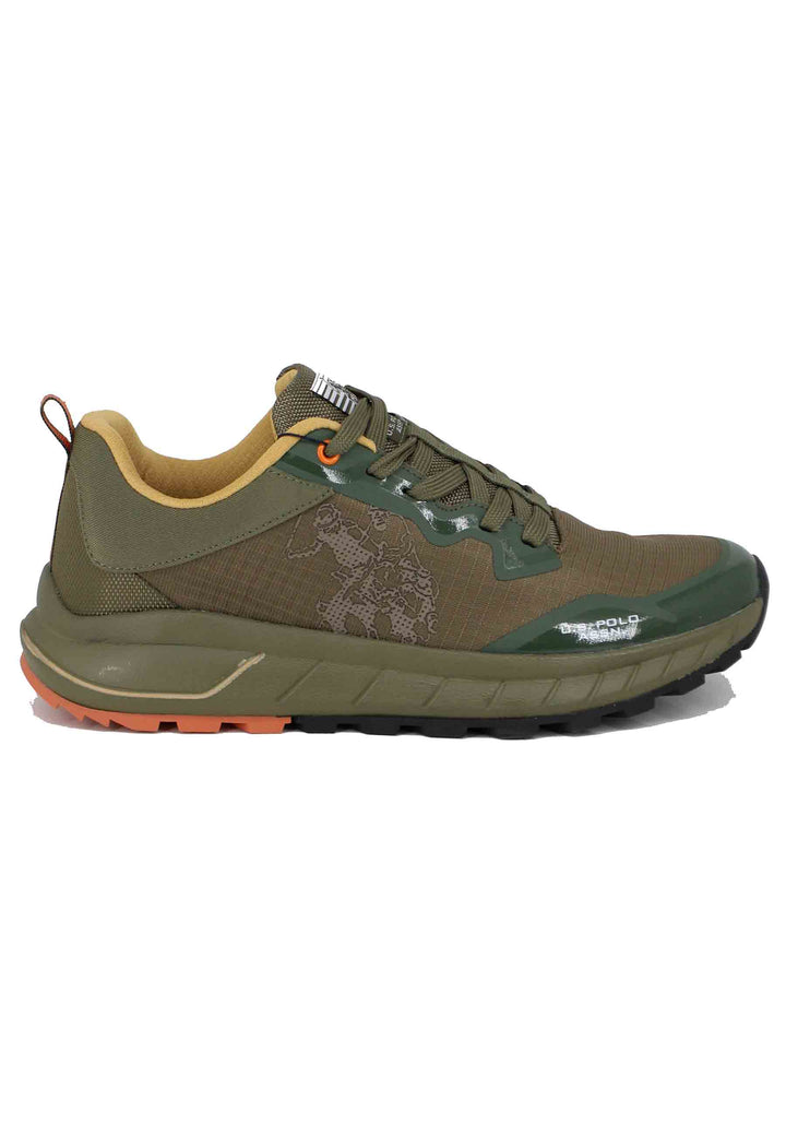 Spatarella Sneakers uomo in tessuto tecnico verde Offerta San Valentino
