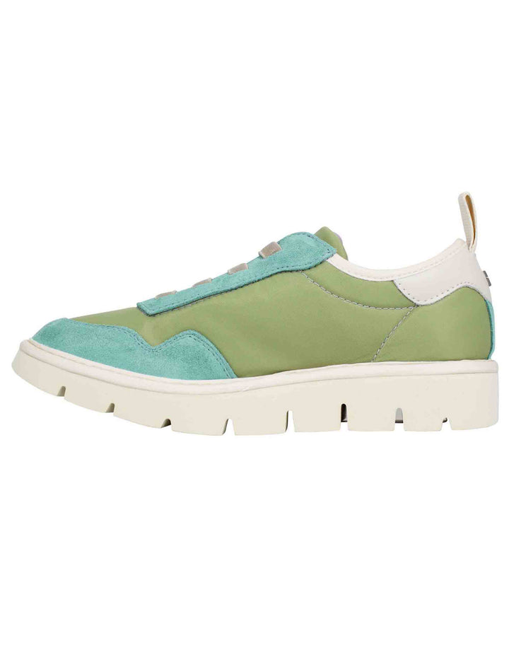 Spatarella Sneakers donna in tessuto verde Offerte stagionali