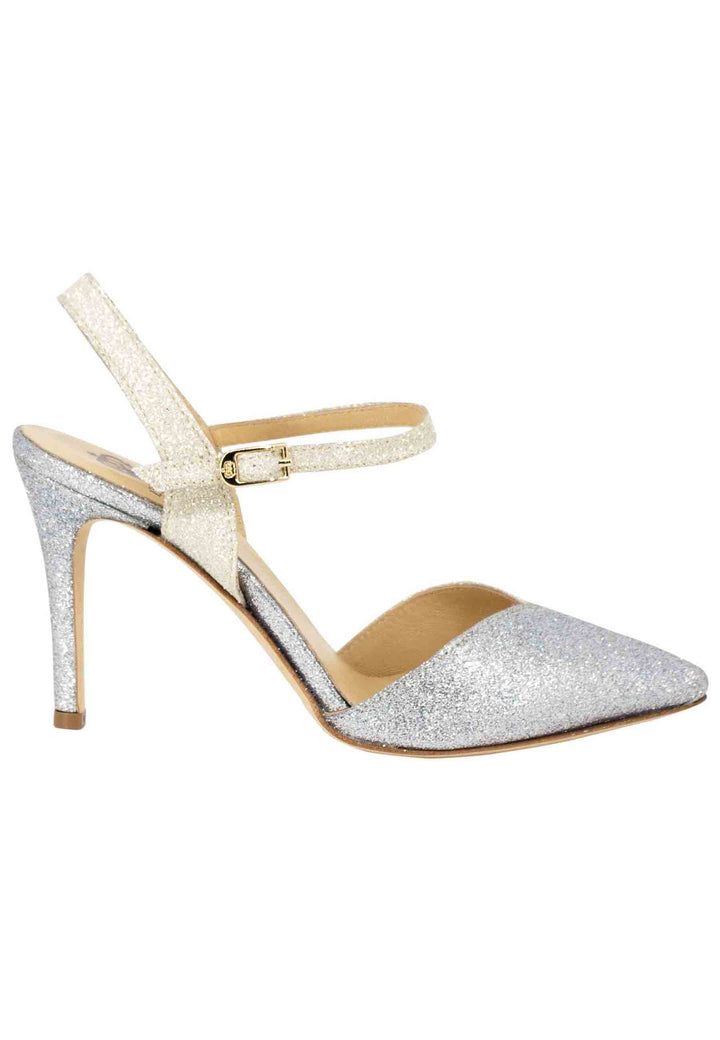 Spatarella Sandali donna in glitter argento con cinturino alla caviglia Offerta speciale della fabbrica