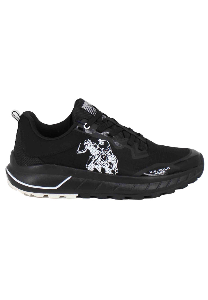 Spatarella Sneakers uomo in tessuto tecnico nero Black Friday Prezzi
