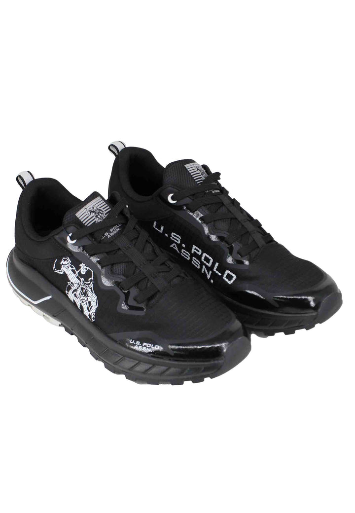 Spatarella Sneakers uomo in tessuto tecnico nero Black Friday Prezzi