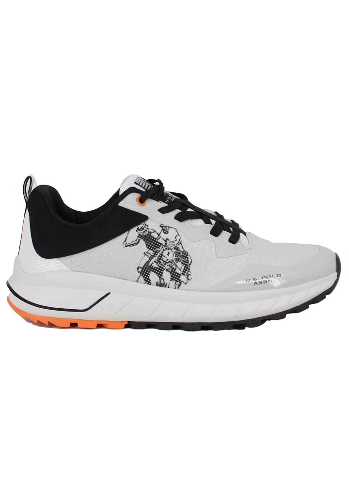 Spatarella Sneakers uomo in tessuto tecnico bianco Duty-free