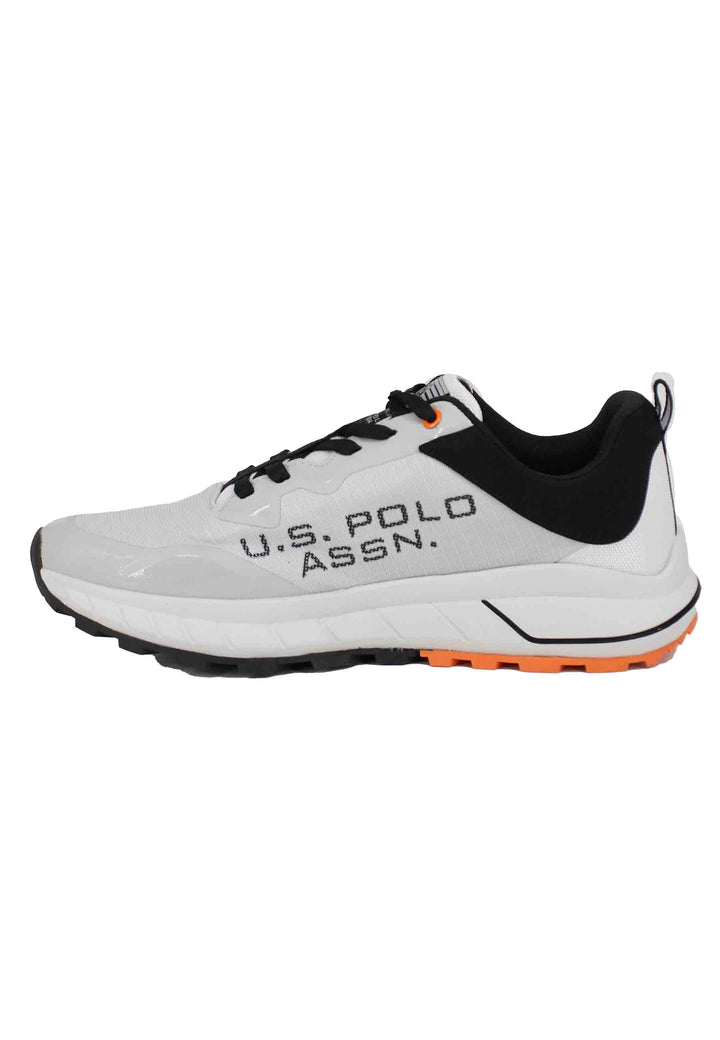 Spatarella Sneakers uomo in tessuto tecnico bianco Duty-free