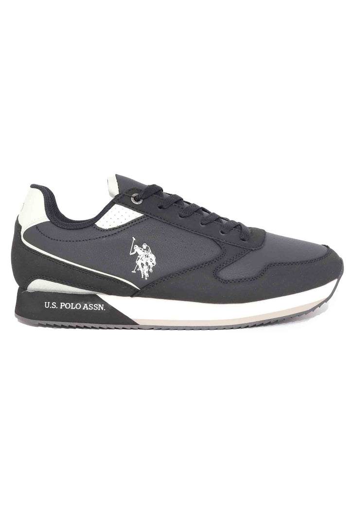 Spatarella Sneakers uomo in tessuto nero 50% di sconto per tempo limitato