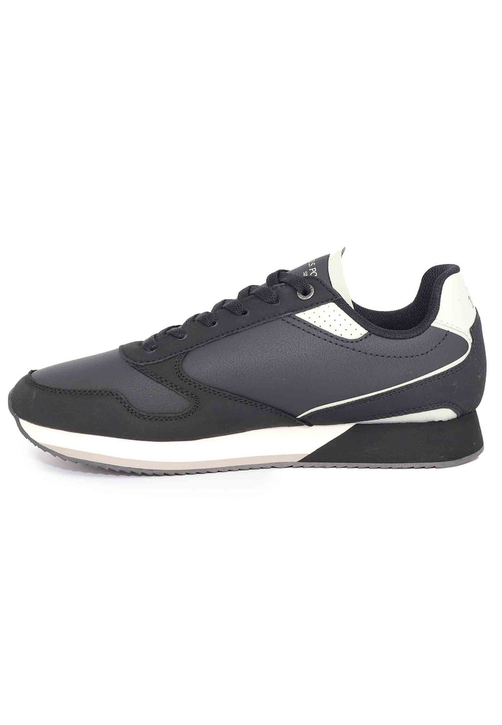 Spatarella Sneakers uomo in tessuto nero 50% di sconto per tempo limitato