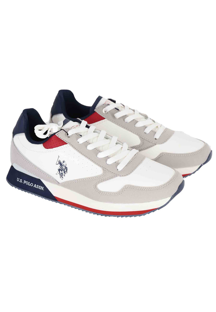 Spatarella Sneakers uomo in tessuto bianco 2025