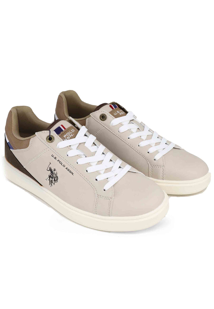 Spatarella Sneakers uomo in eco pelle taupe In Linea
