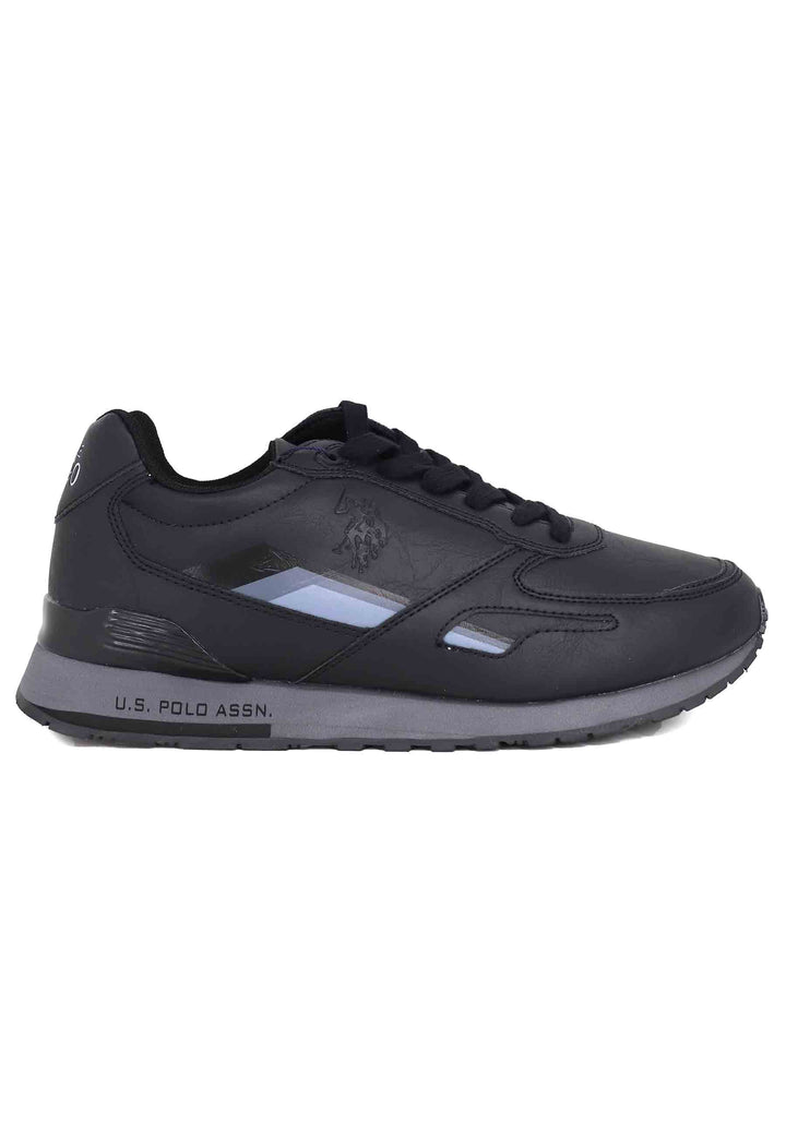 Spatarella Sneakers uomo in eco pelle nero Qualità