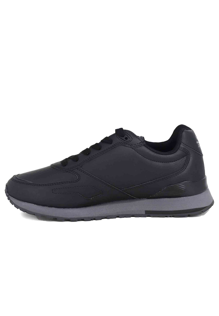 Spatarella Sneakers uomo in eco pelle nero Qualità