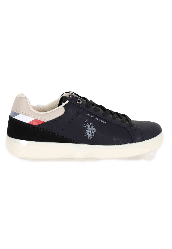 Spatarella Sneakers uomo in eco pelle nero Promozione