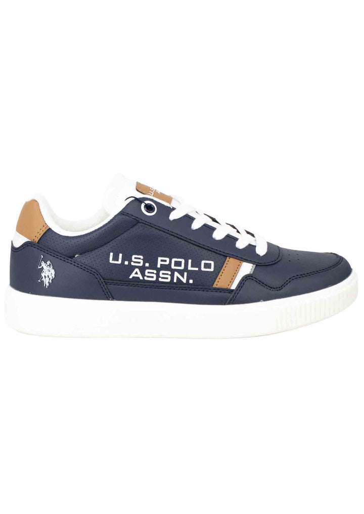 Spatarella Sneakers uomo in eco pelle e tessuto blu Spedizione Gratuita