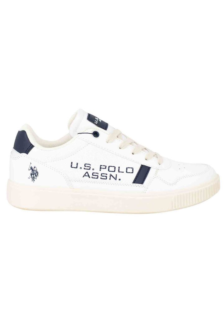 Spatarella Sneakers uomo in eco pelle e tessuto bianco Pezzi Unici