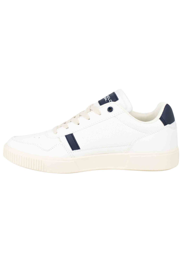 Spatarella Sneakers uomo in eco pelle e tessuto bianco Pezzi Unici