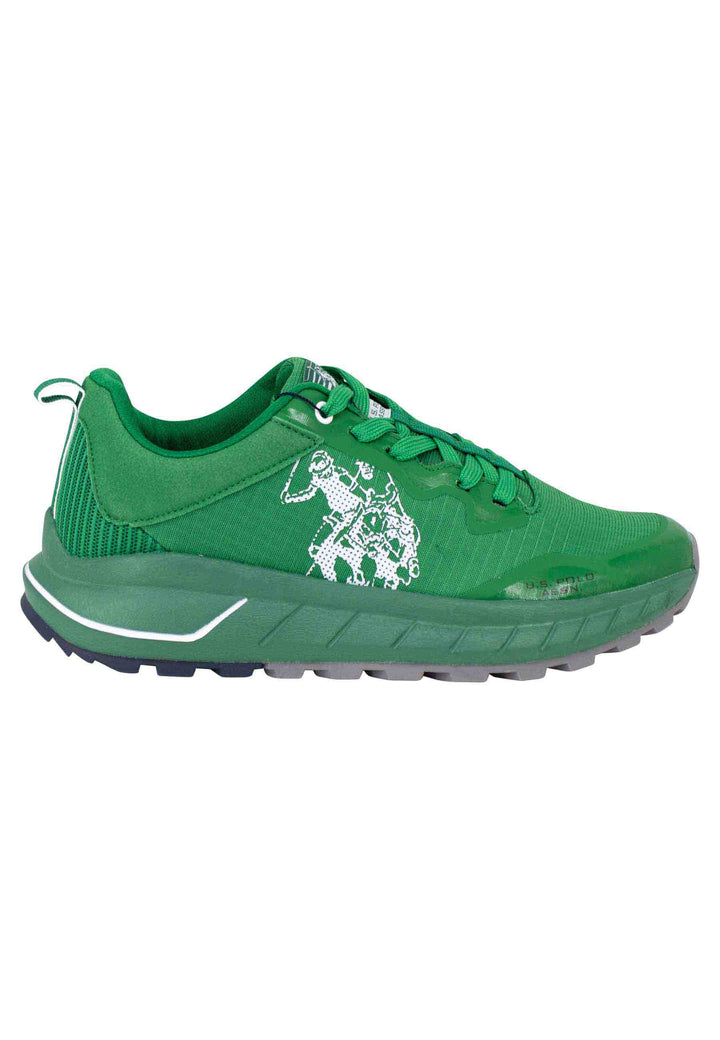 Spatarella Sneakers uomo in camoscio e tessuto verde Qualità Garantita