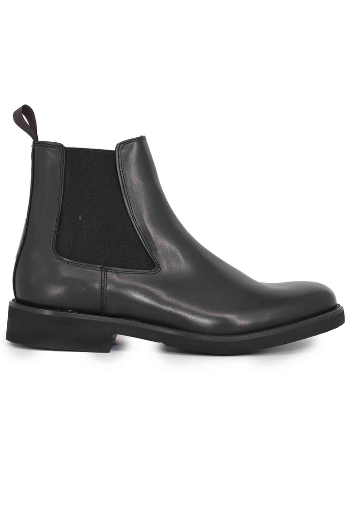 Spatarella Stivaletti chelsea boot uomo in pelle nera con suola ultra leggera Limitato a 3 giorni