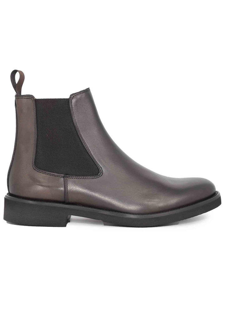 Spatarella Stivaletti chelsea boot uomo in pelle marrone con suola ultra leggera Black Friday Prezzi