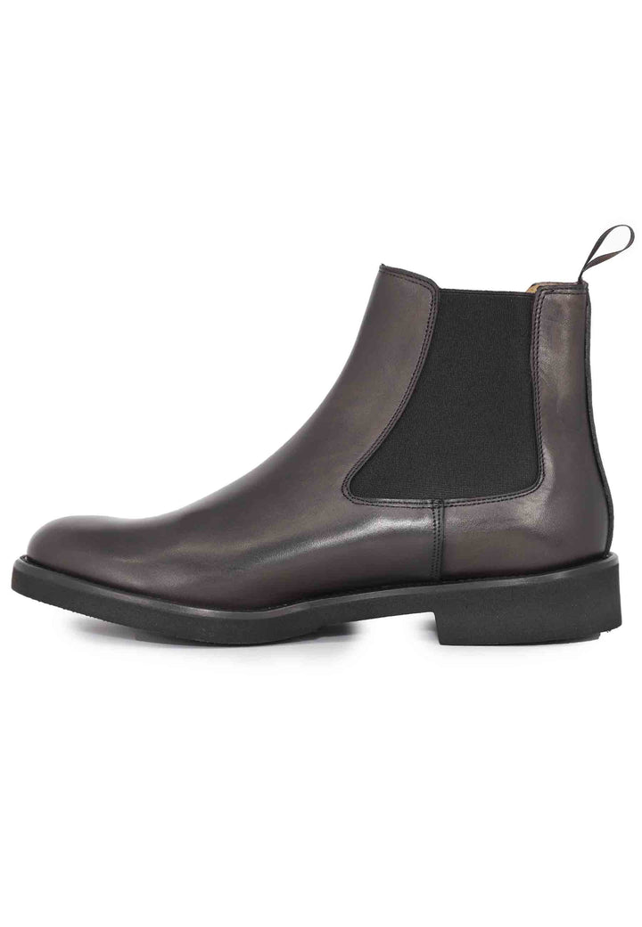 Spatarella Stivaletti chelsea boot uomo in pelle marrone con suola ultra leggera Black Friday Prezzi