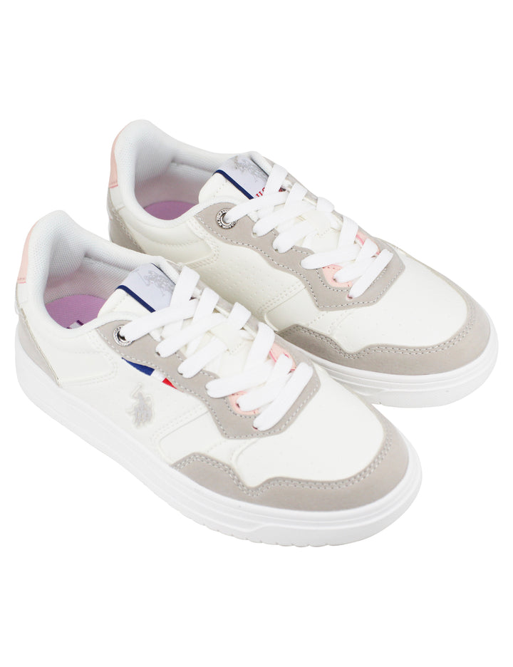 Spatarella Sneakers donna in eco pelle vintage beige Italia
