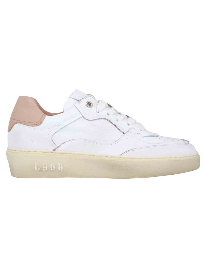 Spatarella Sneakers donna in pelle bianca Negozi Online