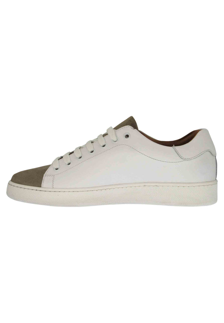 Spatarella Sneakers uomo in pelle off white con fondo in gomma Offerta