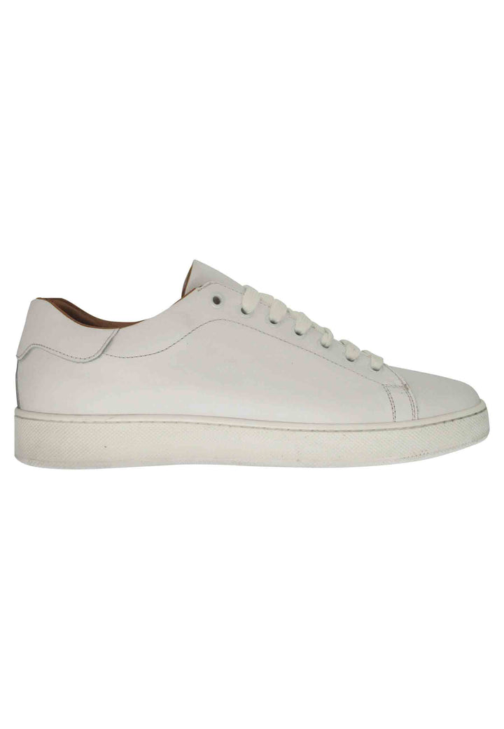 Spatarella Sneakers uomo in pelle bianca con fondo in gomma Outlet