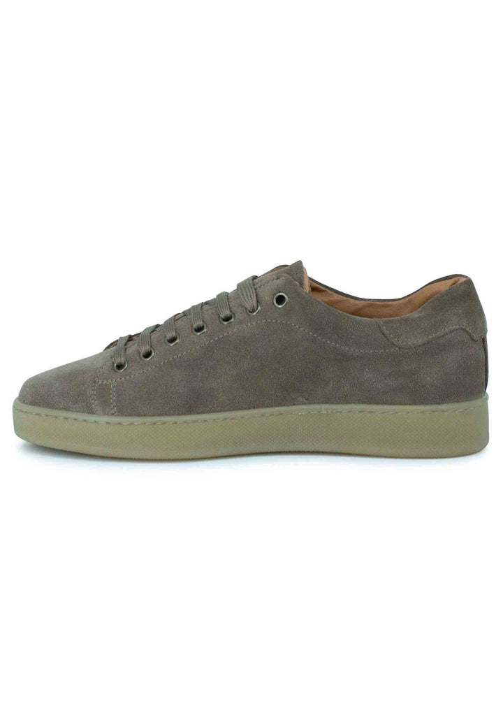 Spatarella Sneakers uomo in camoscio tortora con fondo gomma Offerte