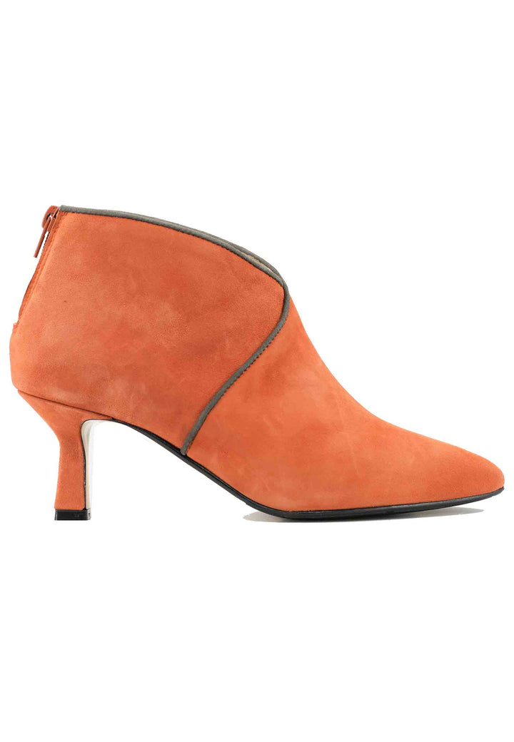 Spatarella Stivaletti TR1662/RT in camoscio arancione con zip posteriore Prezzo di fabbrica