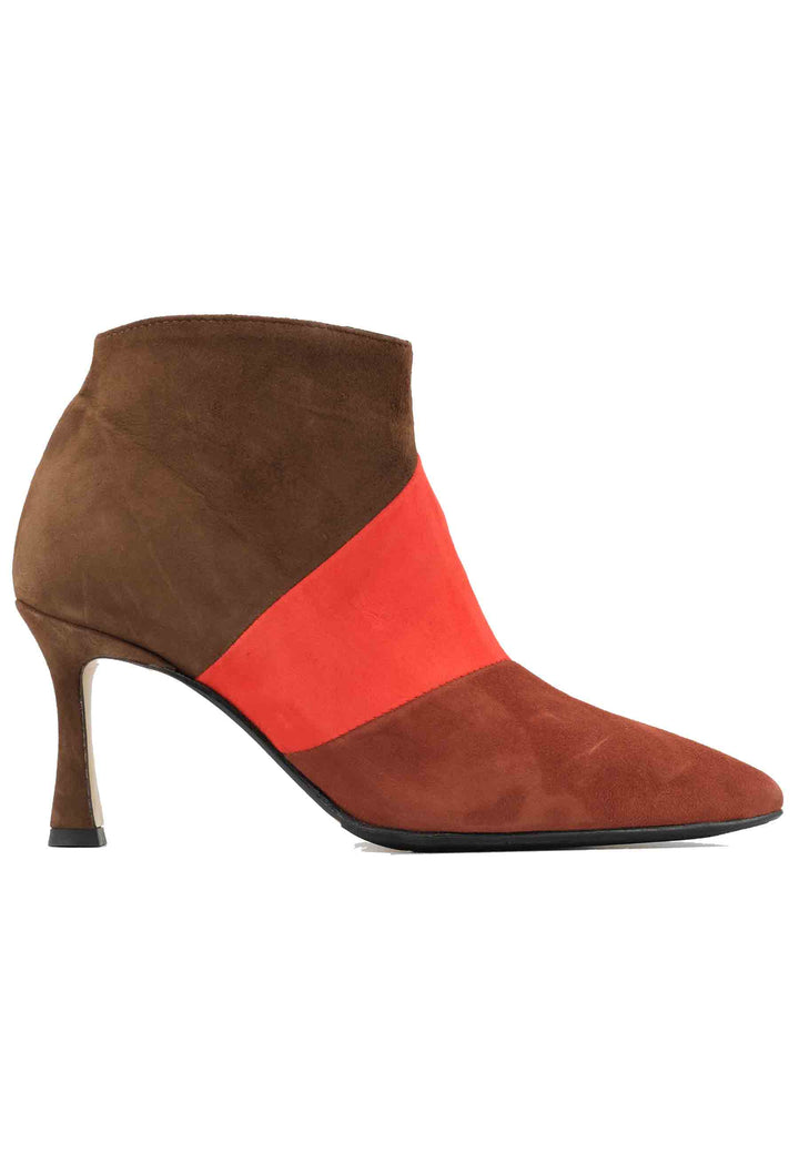 Spatarella Stivaletti TR1672/RT in camoscio mattone con tacco alto Shopping online