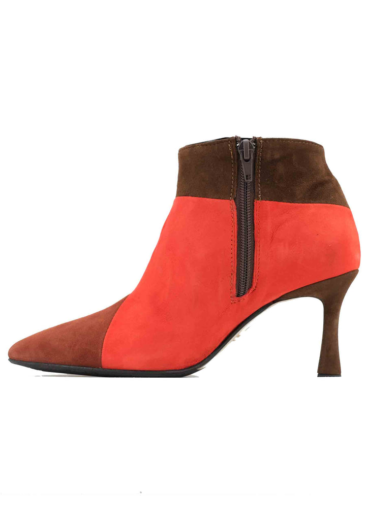 Spatarella Stivaletti TR1672/RT in camoscio mattone con tacco alto Shopping online