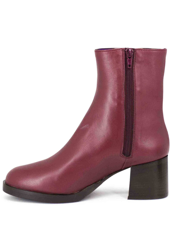 Spatarella Stivaletti donna in pelle rossa tacco basso Offerta per la Festa della Mamma