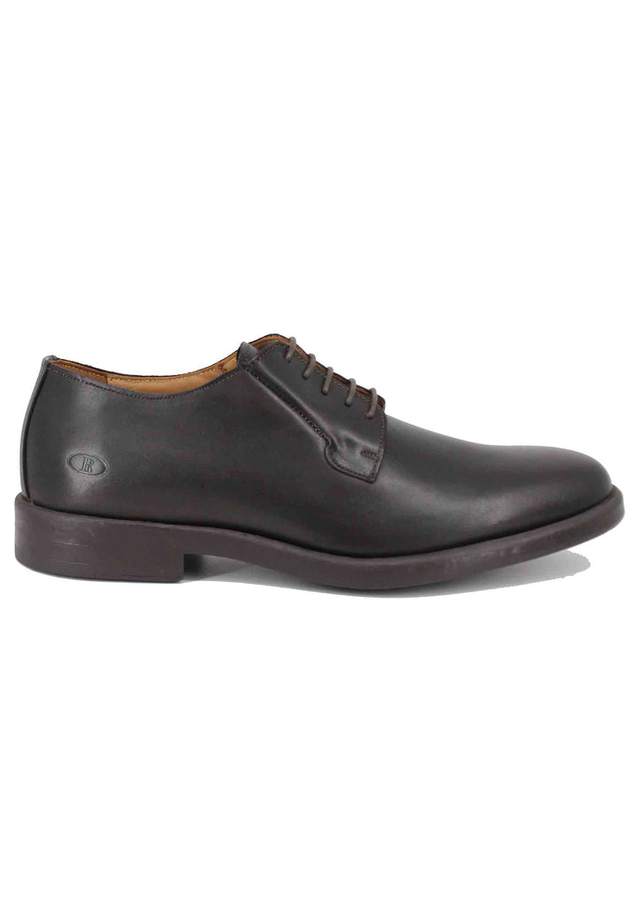 Spatarella Stringate uomo in pelle marrone con fondo gomma Duty-free