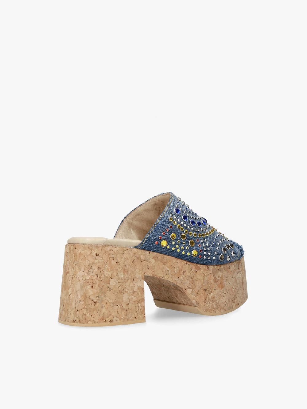 Strategia Sandalo Denim Blue In Vendita