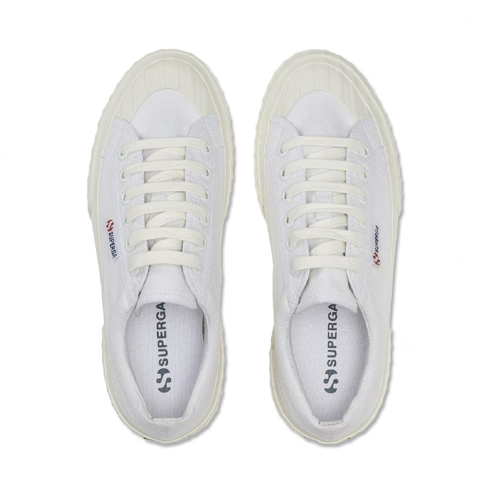 Superga 2631 STRIPE PLATFORMWHITE-WHITE AVORIO Promozione Limitata
