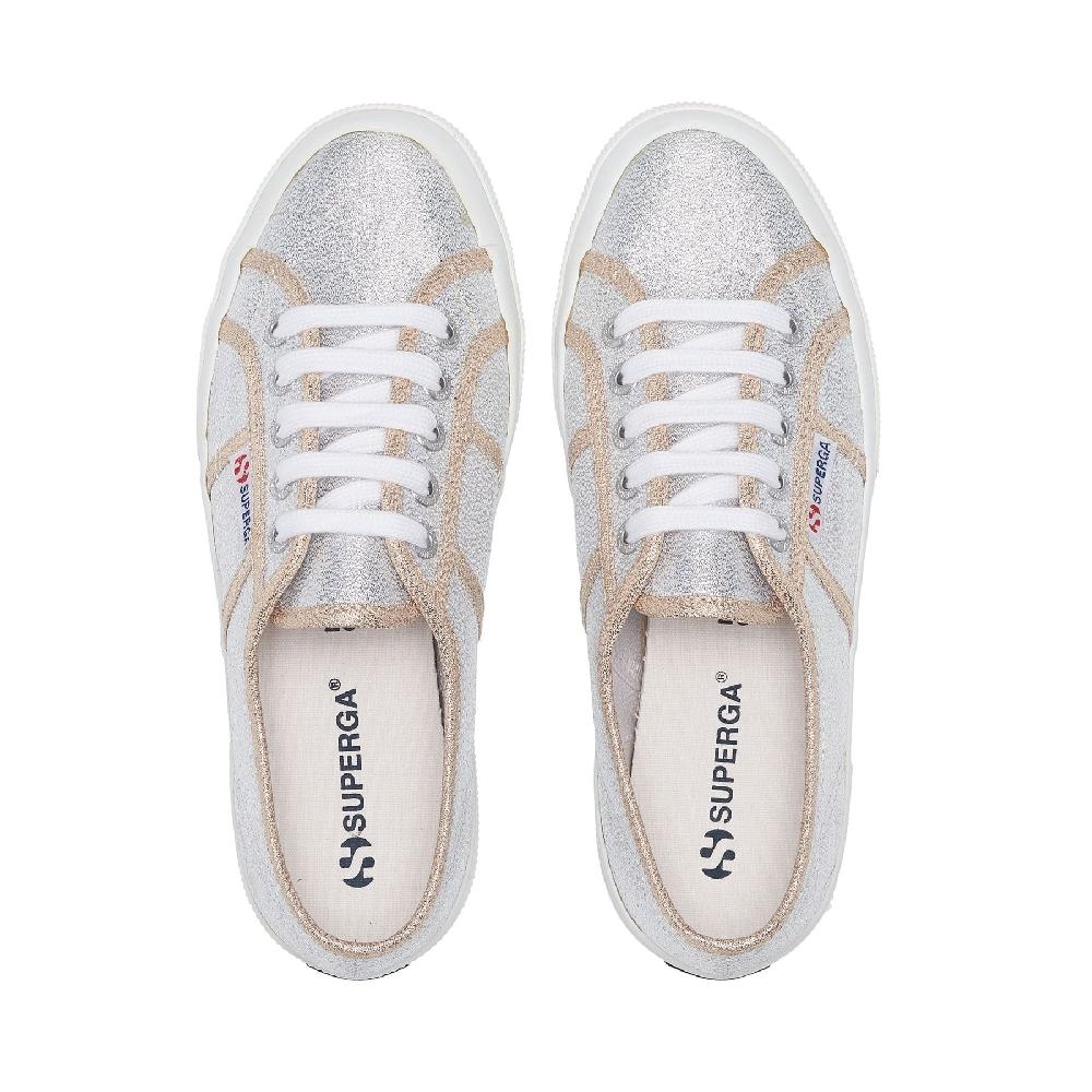 Superga 2750-LAMEWGREY SILVER-GOLD Fino Al -60%