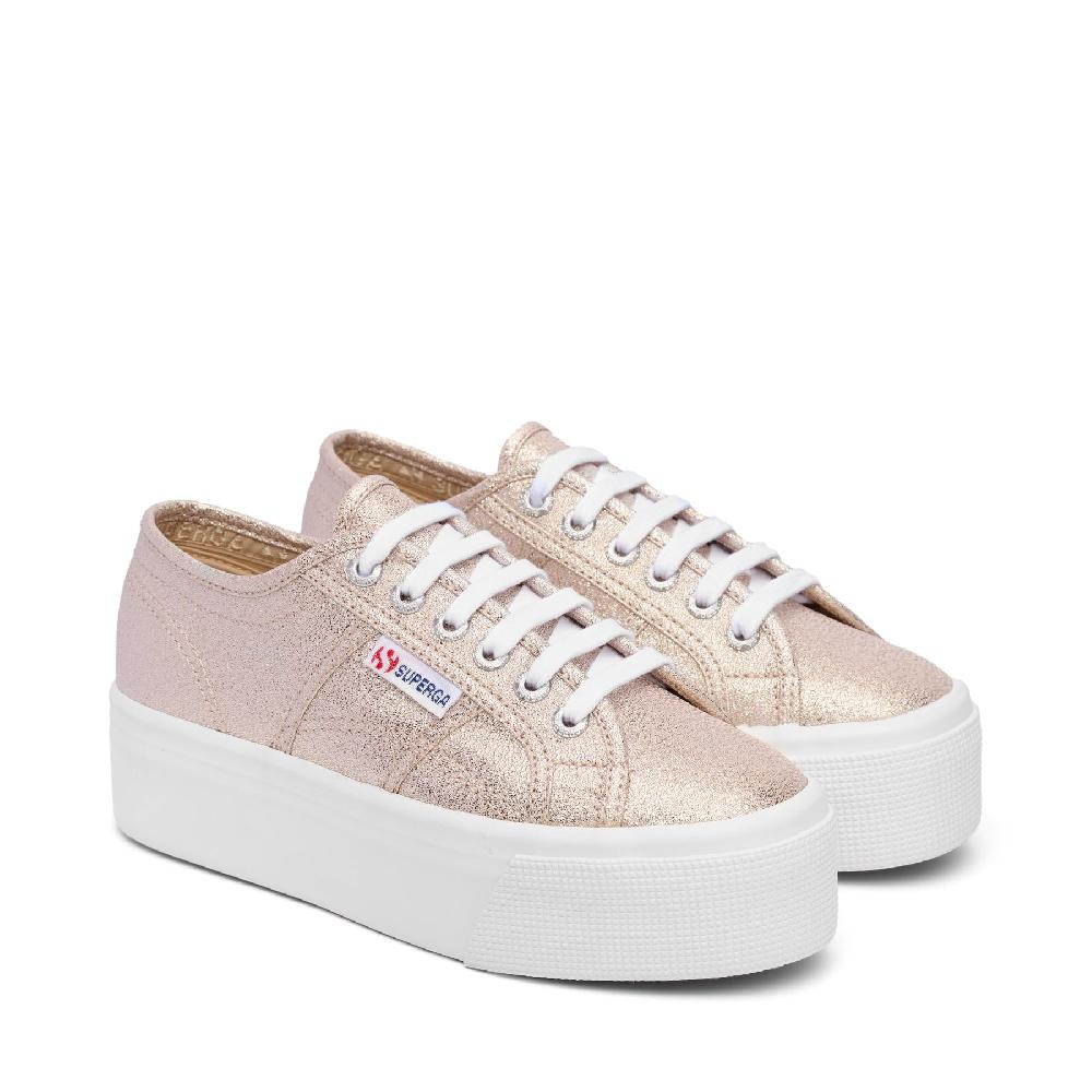 Superga 2790 PLATFORM LAMEPALE GOLD Saldi