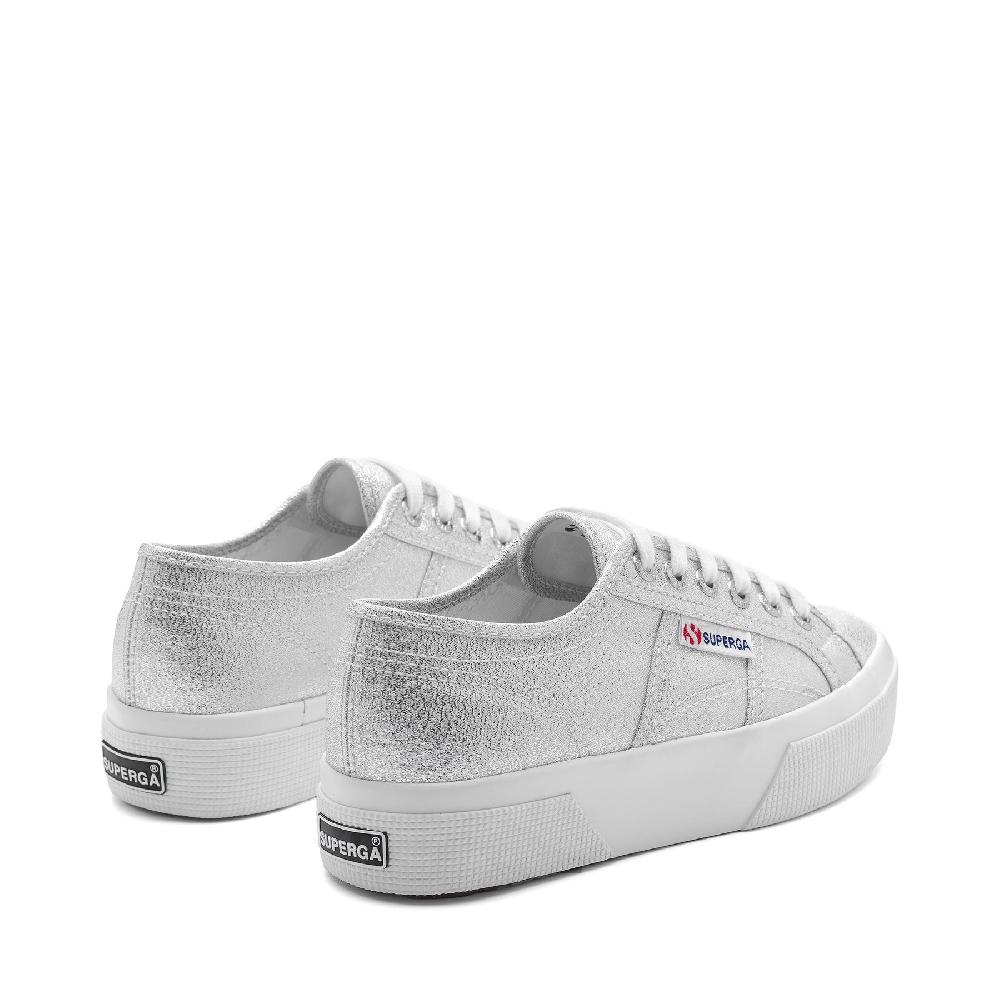 Superga 2740 PLATFORM LAMEGREY SILVER Offerte