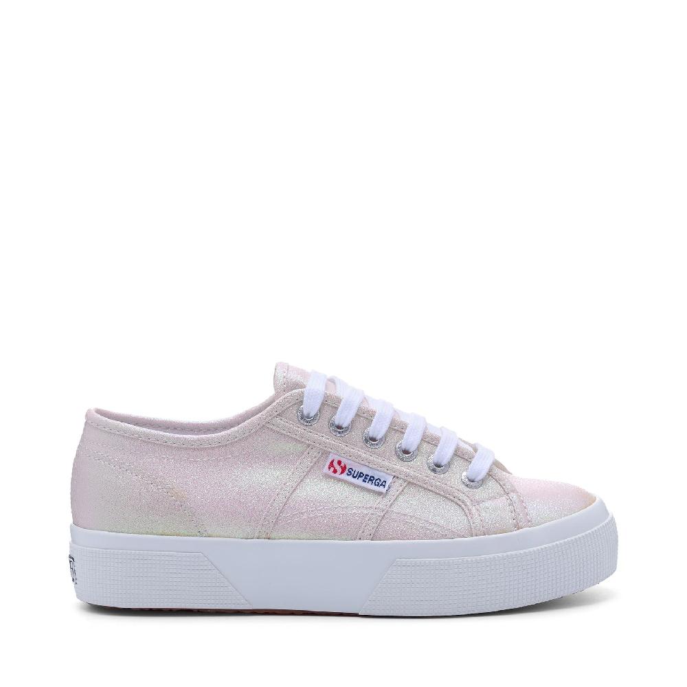 Superga 2740 PLATFORM LAMEBEIGE LT IRIDESCENT Vendita Calda