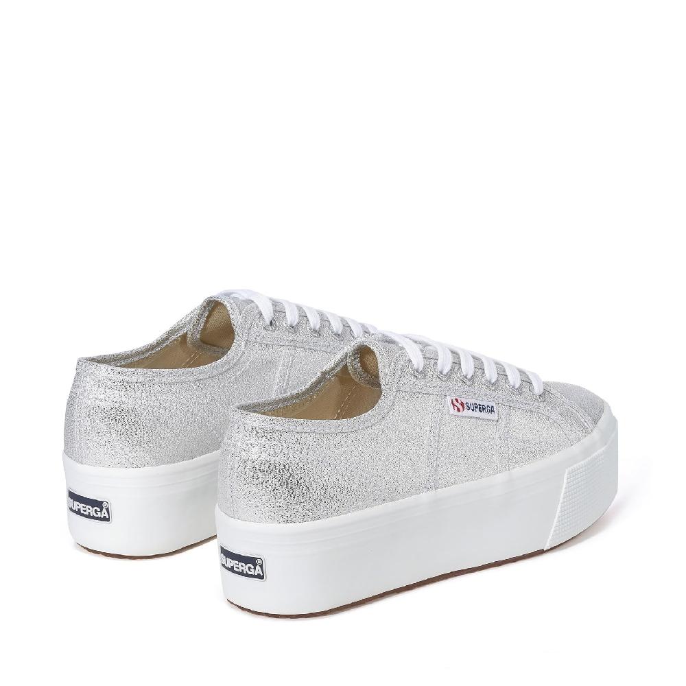 Superga 2790 PLATFORM LAMEGREY SILVER Saldi Di Fabbrica