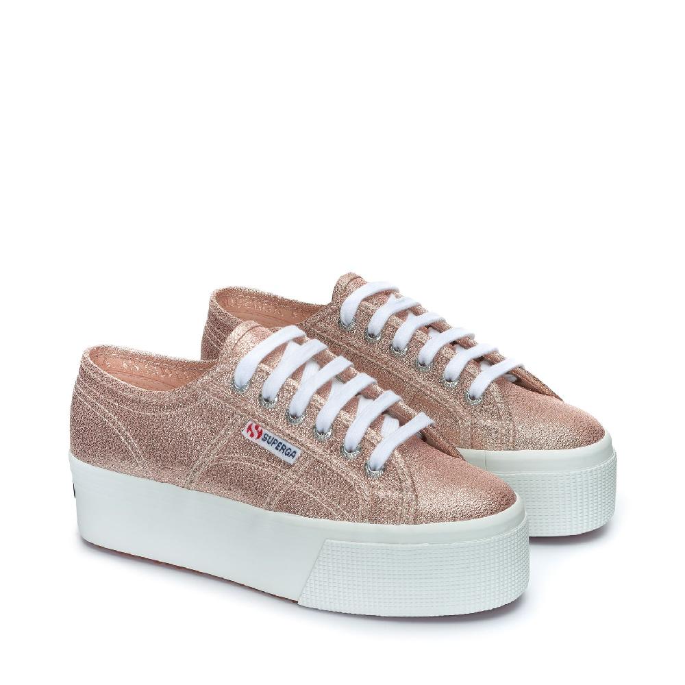 Superga 2790 PLATFORM LAMEROSE PLATINUM I Più Venduti