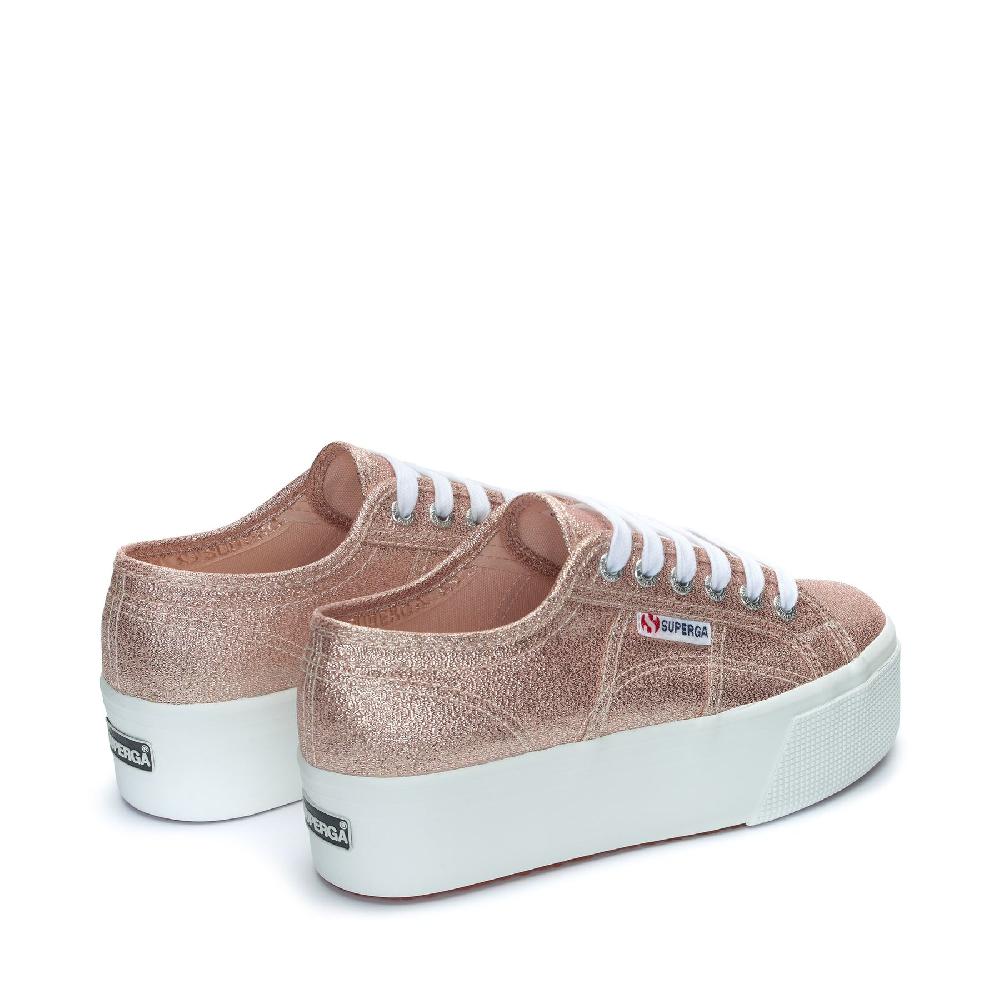 Superga 2790 PLATFORM LAMEROSE PLATINUM I Più Venduti
