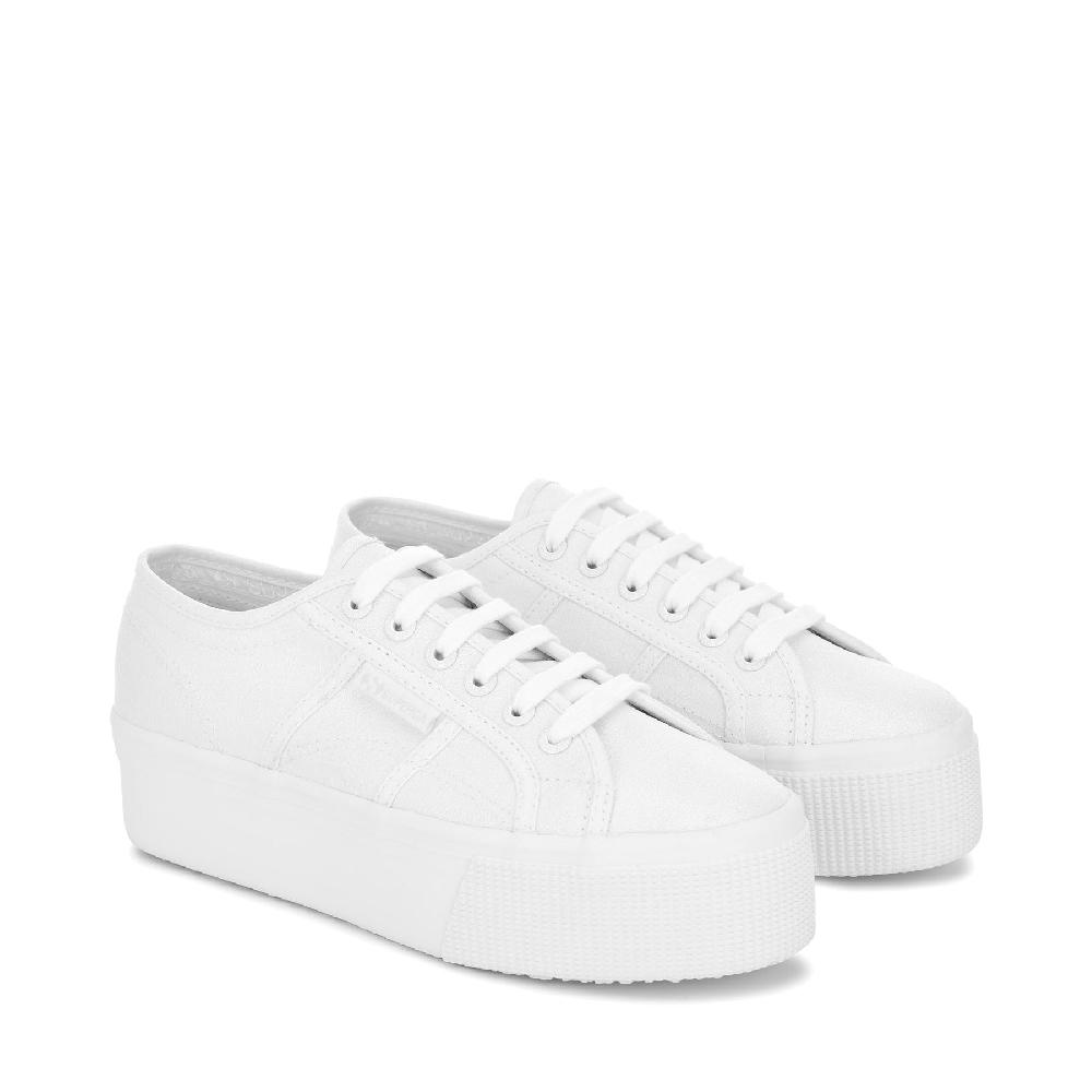 Superga 2790 PLATFORM LAMETOTAL WHITE Negozio