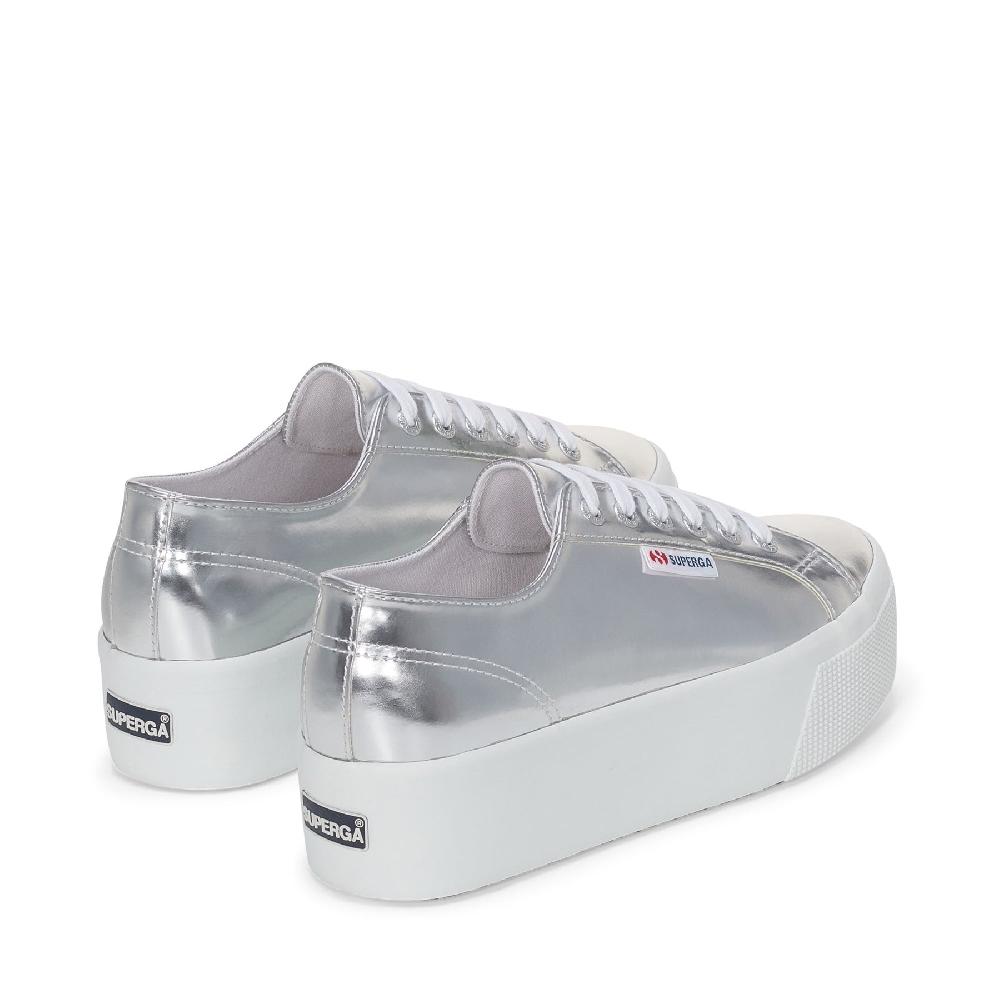 Superga 2790 MIRROR SYNTHETIC MATERIALSILVER Italy